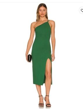 Lovers and Friends green dress. Size XS. Cups sewn in. Hemmed to above knee